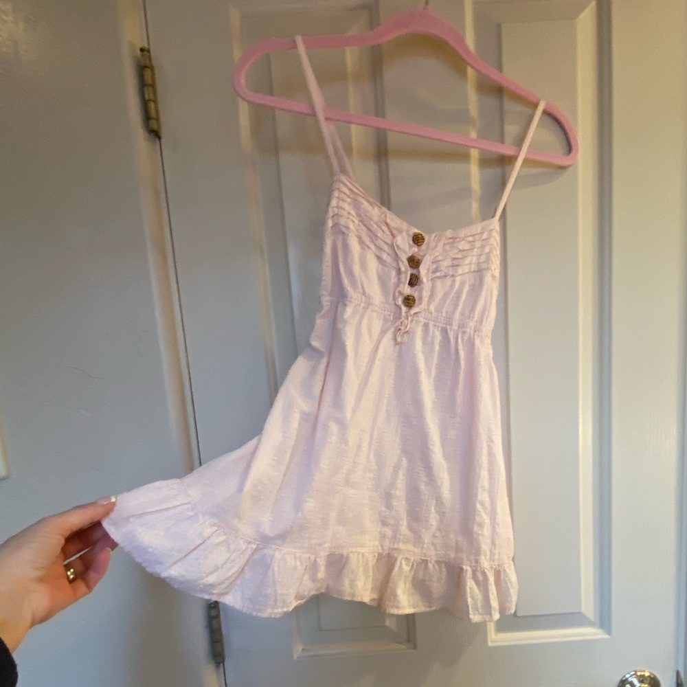 Pink baby doll top